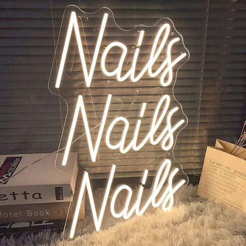 Nails Nails Nails Neon Sign